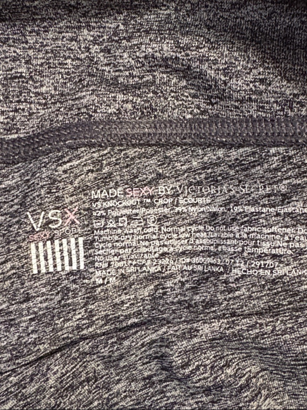 Victoria Secret VS Knockout Made Sexy By Victoria Crop Capri Leggings - Picture 12 of 12
